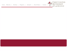 Tablet Screenshot of lagrangefumc.org